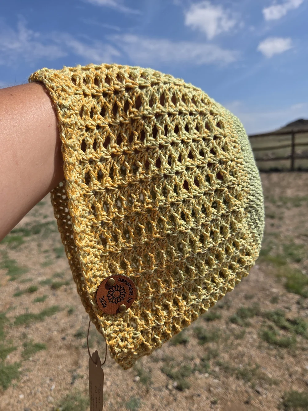 Artisan Handmade Crochet Extra-Lightweight Cotton Blend Lacey Summer Beanie Hat